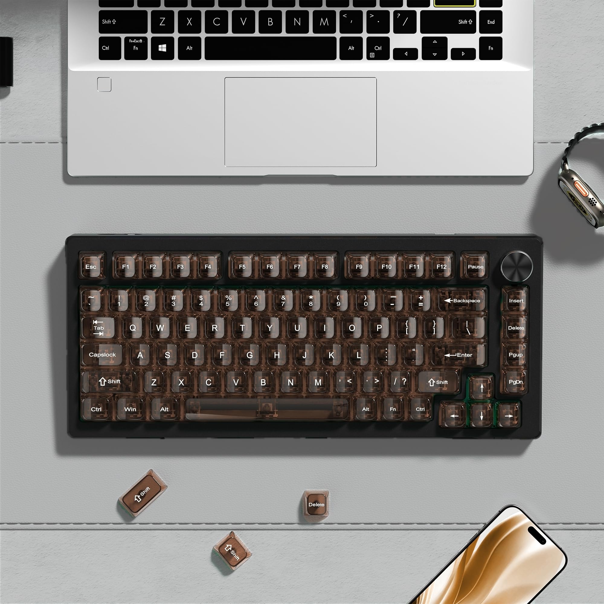 Amazon | dagaladoo コーヒー クリアキーキャップ メカニカル